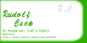 rudolf csep business card